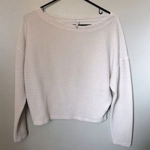 Z Supply Ribbed Cute Cropped Long Sleeve Sweater